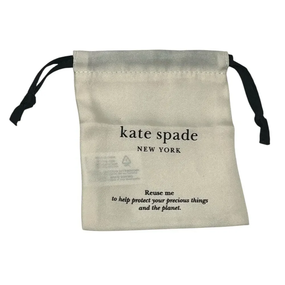 Kate Spade Mama Said Pavé Stud Earrings Gold Clear CZ | NWT Perfect Gift for Mom